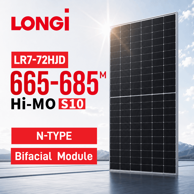 LONGi Hi-MO S10 Bifacial 640-670M LR7-72HJD Solar Panel